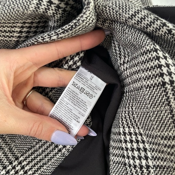 Gap Glen Plaid Double Breasted Knit Blazer - 12 - Picture 5 of 5